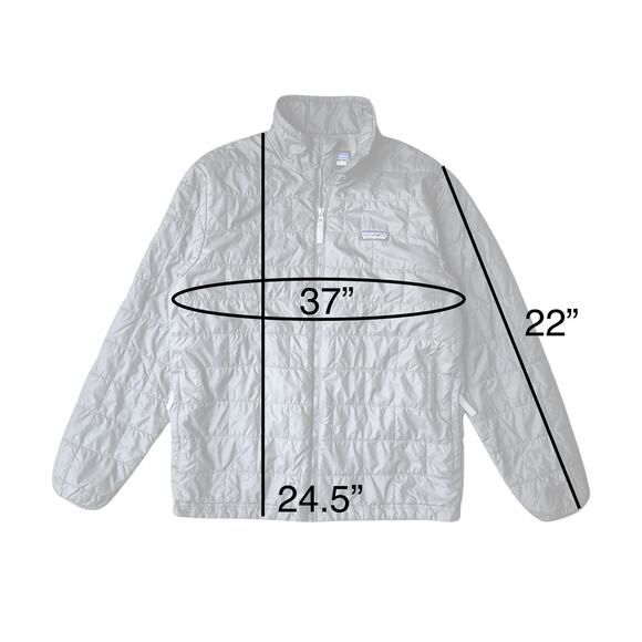 Patagonia Nano Puff Jacket Kid Size XL (14), Gray - Picture 4 of 10